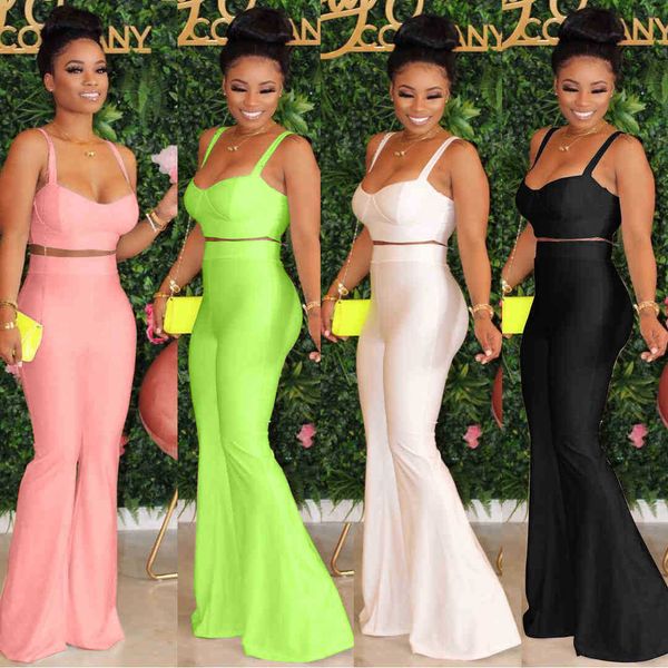 women's two piece pants pants women sets strapless flared lady nightclub tube bell-bottomed solid color two-piece 7mct, White
women's two piece pants pants women sets strapless flared lady nightclub tube bell-bottomed solid color two-piece 7mct, White
