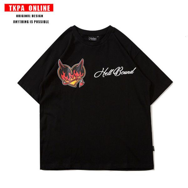 tkpa harajuku street fashion brand half sleeve t-shirt men's oversize hip hop loose shoulder short sleeve bottom, White;black
tkpa harajuku street fashion brand half sleeve t-shirt men's oversize hip hop loose shoulder short sleeve bottom, White;black