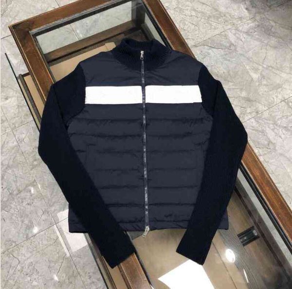 men knitting stand collar down coat thick warm double zipper dign et slim parkas black /dark blue
men knitting stand collar down coat thick warm double zipper dign et slim parkas black /dark blue