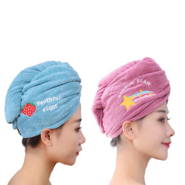 towel thicken hair drying hat quick-dry cap bath microfiber embroidery super absorption soft turban
towel thicken hair drying hat quick-dry cap bath microfiber embroidery super absorption soft turban