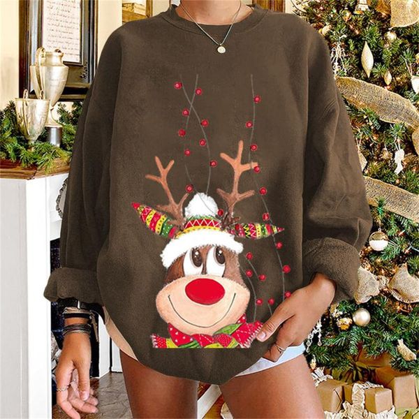 women's hoodies & sweatshirts womens casual oversize christmas crewneck long sleeve basic loose pullover female sweatshirt #8, Black
women's hoodies & sweatshirts womens casual oversize christmas crewneck long sleeve basic loose pullover female sweatshirt #8, Black