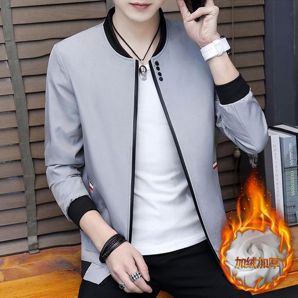 casual autumn plush youth korean slim fit trend thin coat versatile handsome jacket men's wear, Black;brown
casual autumn plush youth korean slim fit trend thin coat versatile handsome jacket men's wear, Black;brown