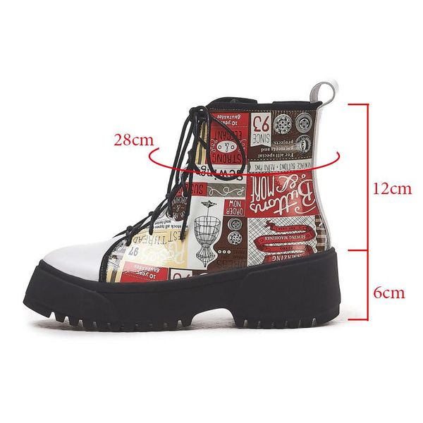 boots genuine leather ankle lace-up wedge platform shoes woman fashion graffiti booties comfortable winter female riding, Black
boots genuine leather ankle lace-up wedge platform shoes woman fashion graffiti booties comfortable winter female riding, Black