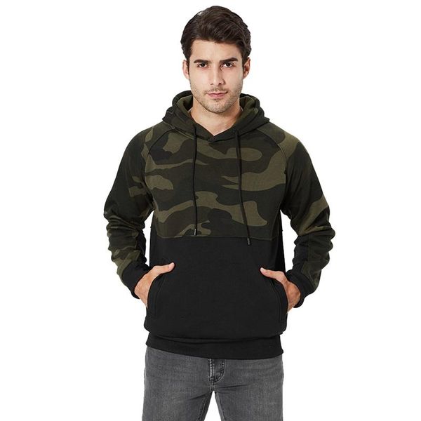 men's hoodies & sweatshirts 2021 camo hooded fleece warm sweatshirt autumn spring casual long sleeve male camouflage patchwork, Black
men's hoodies & sweatshirts 2021 camo hooded fleece warm sweatshirt autumn spring casual long sleeve male camouflage patchwork, Black