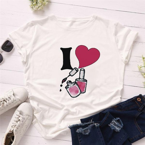 women 2021 summer i love nail fashion print 90s ladies lady t-shirts t shirt ladies womens graphic female tee t-shirt, White
women 2021 summer i love nail fashion print 90s ladies lady t-shirts t shirt ladies womens graphic female tee t-shirt, White