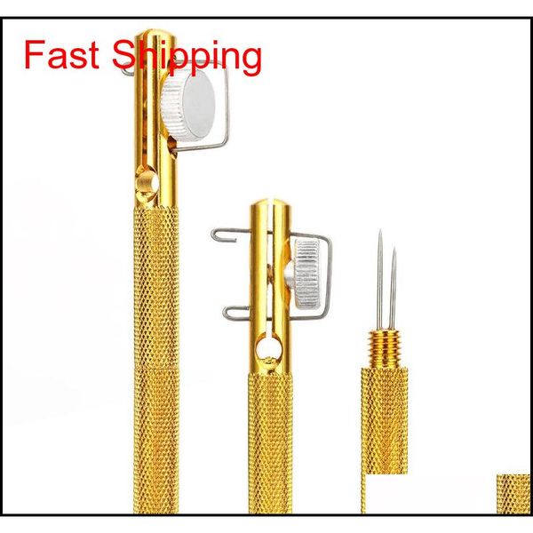 practical design aluminum alloy hook tier tool metal double headed needle knots gold color fishing line knotter for outdoo uqc home2006
practical design aluminum alloy hook tier tool metal double headed needle knots gold color fishing line knotter for outdoo uqc home2006