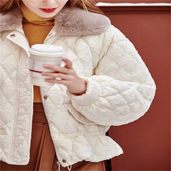 pinghu light down jacket women's short 2021 new fashion white duck rabbit hair collar small fragrance autumn and winter coat, Black
pinghu light down jacket women's short 2021 new fashion white duck rabbit hair collar small fragrance autumn and winter coat, Black