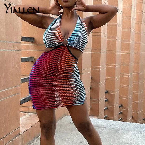 casual dresses yiallen summer mesh halter dress women neon colorful sleeveless backless split bodycon party club birthday y2k mini, Black;gray
casual dresses yiallen summer mesh halter dress women neon colorful sleeveless backless split bodycon party club birthday y2k mini, Black;gray