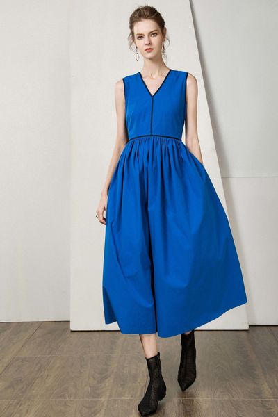 2021 new summer casual women sleeveless green blue solid color v-neck plus elegant femme skirt iu7e, Black;gray
2021 new summer casual women sleeveless green blue solid color v-neck plus elegant femme skirt iu7e, Black;gray
