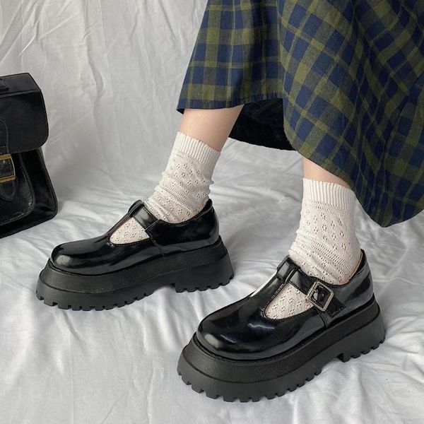 dress shoes japanese literary retro lolita women pumps mary janes round toe student girl platform t-strap buckle bullock, Black
dress shoes japanese literary retro lolita women pumps mary janes round toe student girl platform t-strap buckle bullock, Black