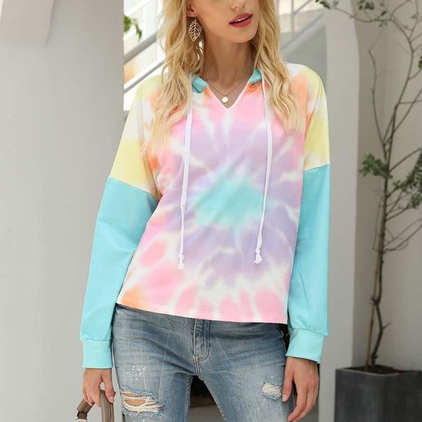 women's hoodies & sweatshirts 2021 autumn tie dye hoodie women loose hooded sweatshirt ladies crew neck female for long sleeve, Black
women's hoodies & sweatshirts 2021 autumn tie dye hoodie women loose hooded sweatshirt ladies crew neck female for long sleeve, Black