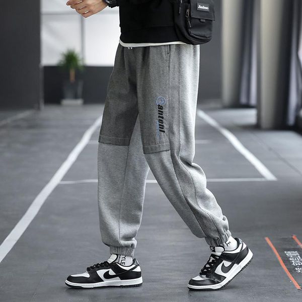 men's pants shaping fitness clothing sports wear workout jogger gym men baggy plus size threaded slacks with bunched feet, Black
men's pants shaping fitness clothing sports wear workout jogger gym men baggy plus size threaded slacks with bunched feet, Black