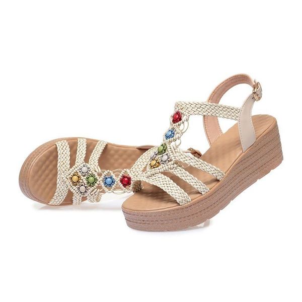 dress shoes ladies wedge heel sandals high platform summer fish mouth bohemian casual outdoor sports ins, Black
dress shoes ladies wedge heel sandals high platform summer fish mouth bohemian casual outdoor sports ins, Black