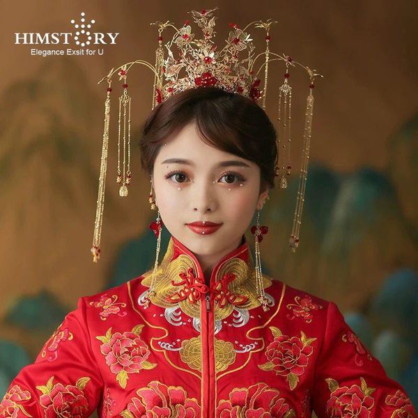hair clips & barrettes himstory luxury wedding bride traditional chinese accessories bridal headdress gold tiara round crown jewelry ornamen, Golden;silver
hair clips & barrettes himstory luxury wedding bride traditional chinese accessories bridal headdress gold tiara round crown jewelry ornamen, Golden;silver