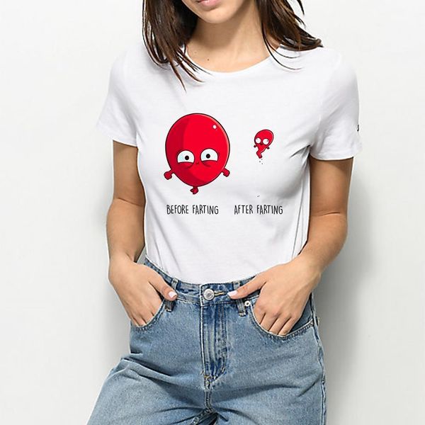 new t shirt women vintage vogue before after farting ropa mujer funny print trendy t-shirt harajuku pretty fashion tshirt, White
new t shirt women vintage vogue before after farting ropa mujer funny print trendy t-shirt harajuku pretty fashion tshirt, White