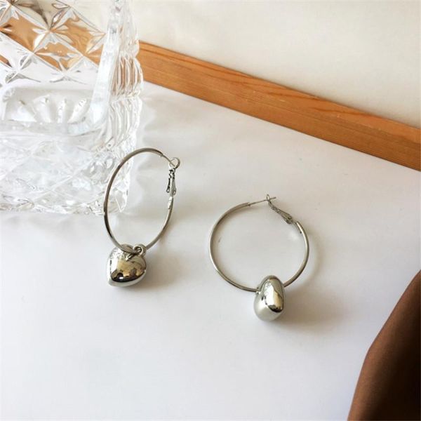 hoop & huggie aomu s925 trendy metal love heart earrings minimalist exaggerated large for women party fashion jewelry gifts, Golden;silver
hoop & huggie aomu s925 trendy metal love heart earrings minimalist exaggerated large for women party fashion jewelry gifts, Golden;silver