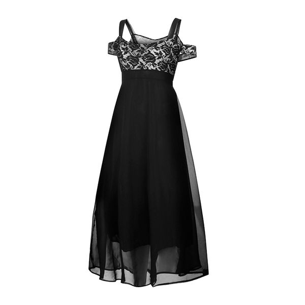 women summer dress 2021 new plus size cold shoulder floral solid lace maxi fashion female evening party casual long dress vestidos s-5xl, Black;gray
women summer dress 2021 new plus size cold shoulder floral solid lace maxi fashion female evening party casual long dress vestidos s-5xl, Black;gray