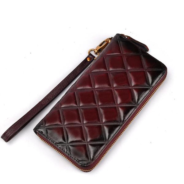 wallets fashion men women wallet long zipper genuine leather male business clutch cellphone big capacity card holder purse, Red;black 
wallets fashion men women wallet long zipper genuine leather male business clutch cellphone big capacity card holder purse, Red;black
