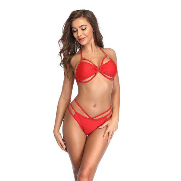 women's swimwear string solid color women female swimsuit style bathing suits bikini set 2021 wx142, White;black
women's swimwear string solid color women female swimsuit style bathing suits bikini set 2021 wx142, White;black