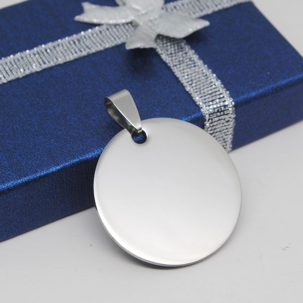 stainless trinket military titanium steel men's necklace lettering round dog tag pendant
stainless trinket military titanium steel men's necklace lettering round dog tag pendant
