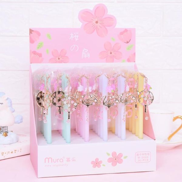36 pcs/lot chinese style fan pendant gel pen cute 0.5 mm black ink signature pen promotional gift stationery school supplies
36 pcs/lot chinese style fan pendant gel pen cute 0.5 mm black ink signature pen promotional gift stationery school supplies