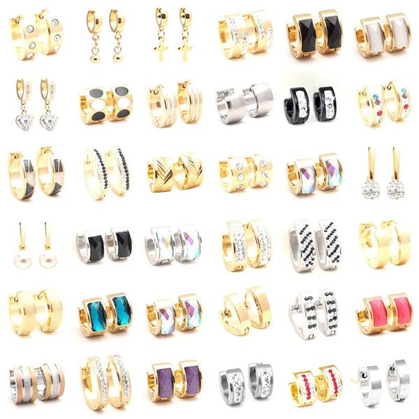 hoop & huggie different style 36 pairs/lot punk hiphop stainless steel circle small earrings for women men wholesale jewelry earings 2021, Golden;silver
hoop & huggie different style 36 pairs/lot punk hiphop stainless steel circle small earrings for women men wholesale jewelry earings 2021, Golden;silver