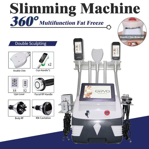 360 fat reducing cryotherapy system cavitation vacuum cryolipolysis 7 in 1 lipolaser slimming radio frequency face slim machine equipment
360 fat reducing cryotherapy system cavitation vacuum cryolipolysis 7 in 1 lipolaser slimming radio frequency face slim machine equipment