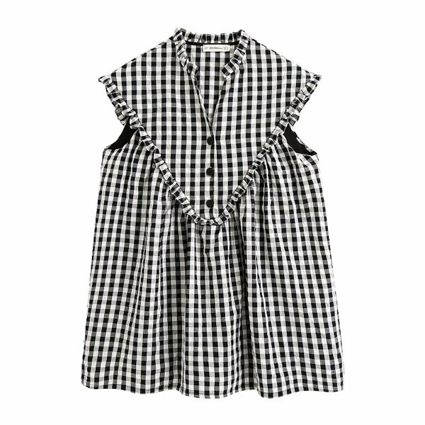 women vintage v neck plaid print casual loose mini dress ladies agaric lace decoration vestidos chic brand dresses ds3607 210306, Black;pink
women vintage v neck plaid print casual loose mini dress ladies agaric lace decoration vestidos chic brand dresses ds3607 210306, Black;pink