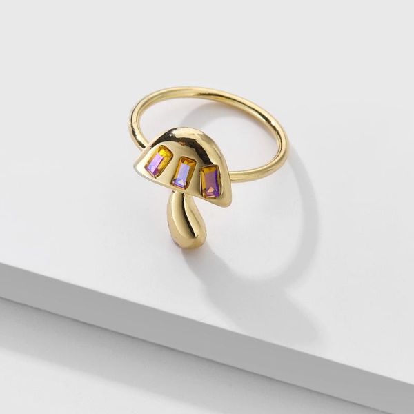 wedding rings trendy design colorful metal gold plated mushroom ring green purple crystal for women, Slivery;golden
wedding rings trendy design colorful metal gold plated mushroom ring green purple crystal for women, Slivery;golden