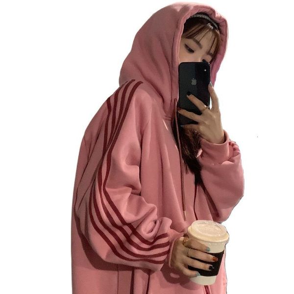 women's jackets moletom feminino listrado com capuz ulzzang, moletom folgado zÃper grosso simples estilo preppy para primavera e outono, Black;brown
women's jackets moletom feminino listrado com capuz ulzzang, moletom folgado zÃper grosso simples estilo preppy para primavera e outono, Black;brown