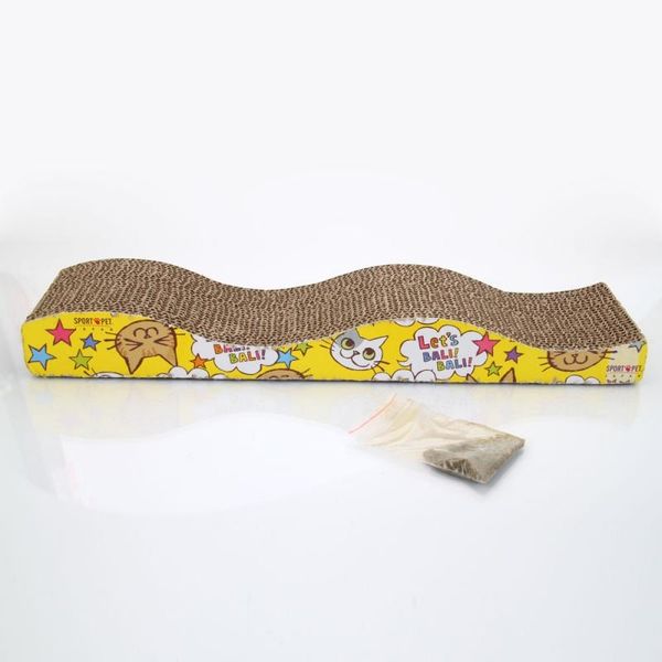 cat furniture & scratchers cute wave shape dual sides corrugated paper pet toy claw-grinding plate with catnip earthy yellow
cat furniture & scratchers cute wave shape dual sides corrugated paper pet toy claw-grinding plate with catnip earthy yellow