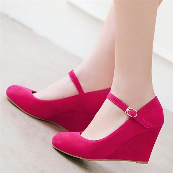 dress shoes mary jane wedge for women high heels buckle strap pumps ladies round toe party pink black big size 43 44 45
dress shoes mary jane wedge for women high heels buckle strap pumps ladies round toe party pink black big size 43 44 45