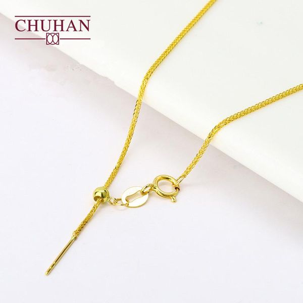 chains chuahn real 18k gold adjustable chopin chain jewelry necklace simple style au750 match any pendant for women gift, Silver
chains chuahn real 18k gold adjustable chopin chain jewelry necklace simple style au750 match any pendant for women gift, Silver