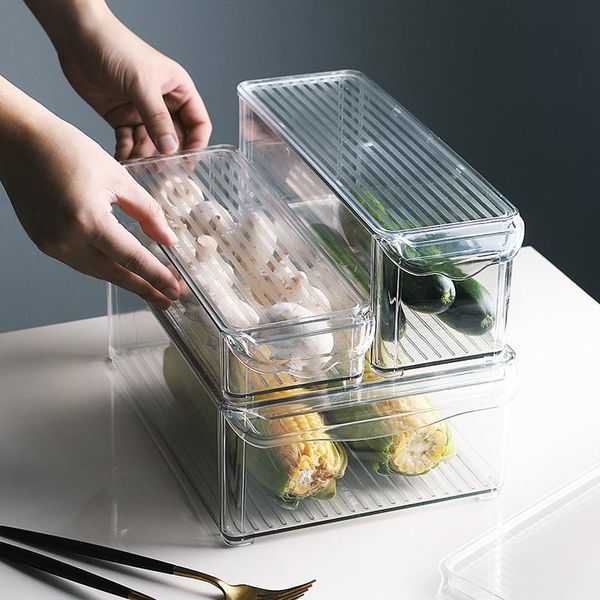 storage bottles & jars kitchen transparent plastic stacking drain box sealed container home refrigerator organizer food fresh keeping case
storage bottles & jars kitchen transparent plastic stacking drain box sealed container home refrigerator organizer food fresh keeping case