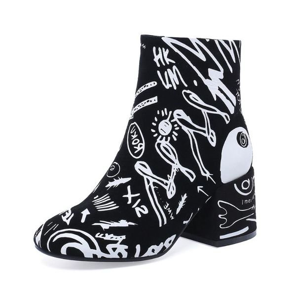 boots fashion women's ankle fabric beautiful graffiti comfortable inner autumn and winter shoes booties, Black
boots fashion women's ankle fabric beautiful graffiti comfortable inner autumn and winter shoes booties, Black