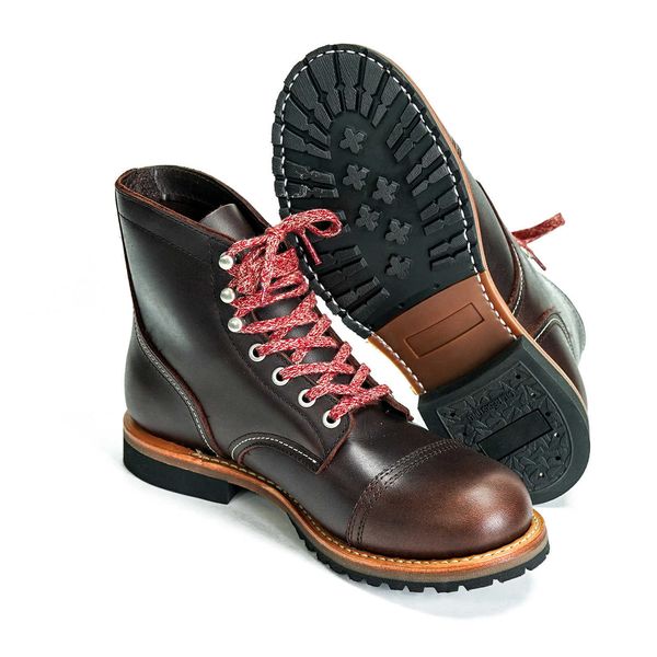 durable goodyear-welted motorcycle martin ankle boots vintage oil genuine leather 8111 red for men wing cowhide mid-cut shoes, Black
durable goodyear-welted motorcycle martin ankle boots vintage oil genuine leather 8111 red for men wing cowhide mid-cut shoes, Black