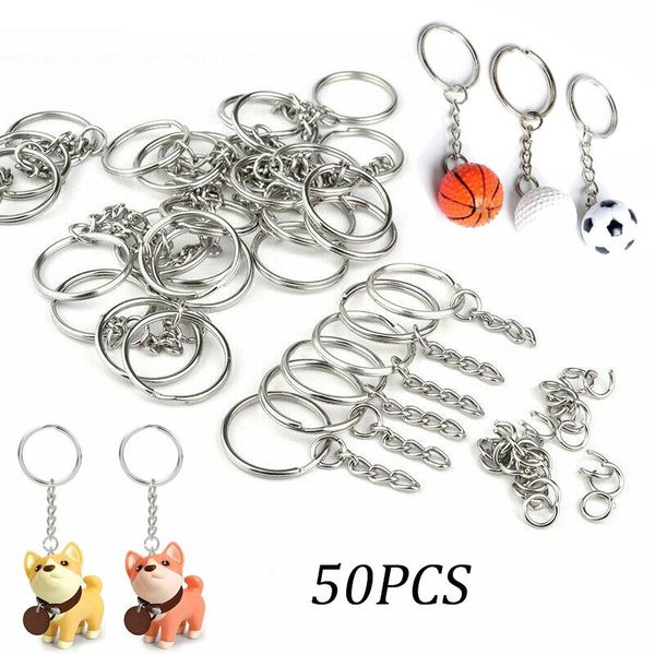 keychains 50pcs silver plated metal blank keyring keychain split ring keyfob key holder rings women men diy chains accessories
keychains 50pcs silver plated metal blank keyring keychain split ring keyfob key holder rings women men diy chains accessories