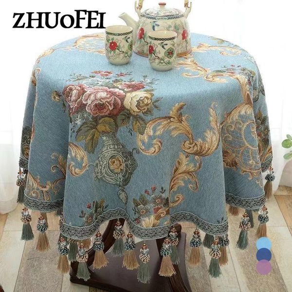 table cloth europe style luxury jacquard round with tassels home decor coffee cover dinning tablecloth z0005
table cloth europe style luxury jacquard round with tassels home decor coffee cover dinning tablecloth z0005
