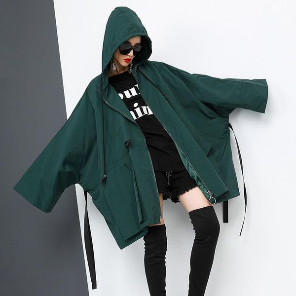 women's trench coats xuxi 2021 spring hooded long sleeve black loose big size brief ribbon irregular jacket women coat fashion tide fz0, Tan;black
women's trench coats xuxi 2021 spring hooded long sleeve black loose big size brief ribbon irregular jacket women coat fashion tide fz0, Tan;black