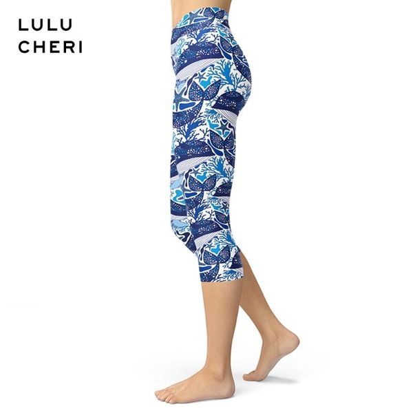 women's leggings summer marine life sea fish wave pattern printing capris women brushed buttery soft plus size breathable slim fitness, Black
women's leggings summer marine life sea fish wave pattern printing capris women brushed buttery soft plus size breathable slim fitness, Black