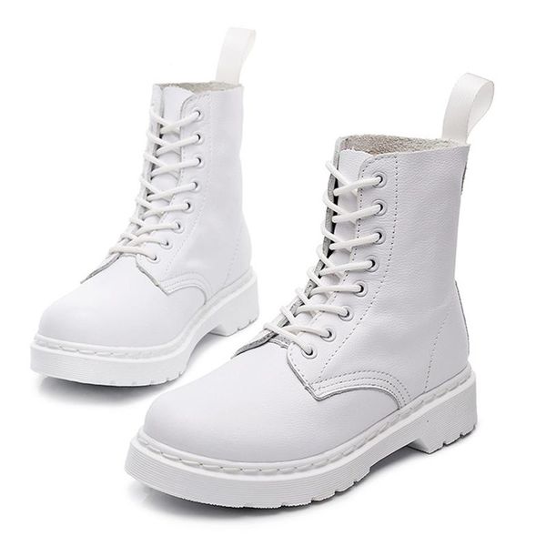 boots genuine leather white women ankle spring autumnshoes vogue shoes motorcycle botas mujer comfty short, Black
boots genuine leather white women ankle spring autumnshoes vogue shoes motorcycle botas mujer comfty short, Black