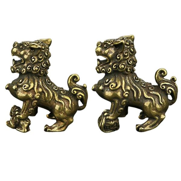 decorative objects & figurines 1 pair feng shui lion ornament deskadornment brass statue decor
decorative objects & figurines 1 pair feng shui lion ornament deskadornment brass statue decor