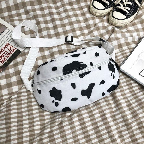 black and white spots casual fashion waist packs for women's oxford leather single shoulder phone purses small crossbody bags
black and white spots casual fashion waist packs for women's oxford leather single shoulder phone purses small crossbody bags
