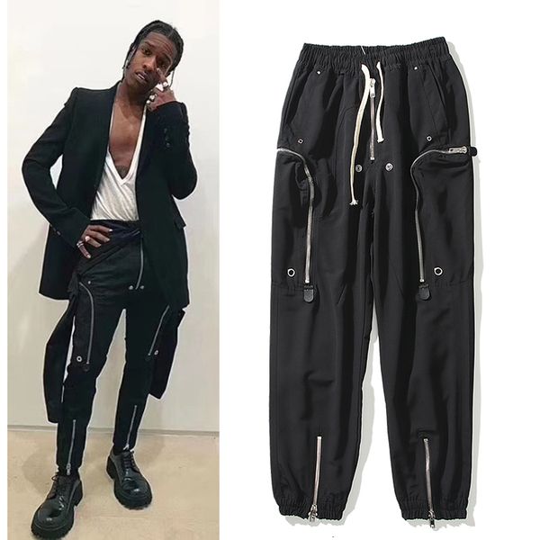 2021 new high street zipper multi-pockets black overalls men and women drawstring oversize loose casual track pants hip hop trousers 9ads
2021 new high street zipper multi-pockets black overalls men and women drawstring oversize loose casual track pants hip hop trousers 9ads