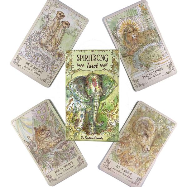 spiritsong tarot deck leisure party table game fortune-telling prophecy oracles cards with guide book
spiritsong tarot deck leisure party table game fortune-telling prophecy oracles cards with guide book