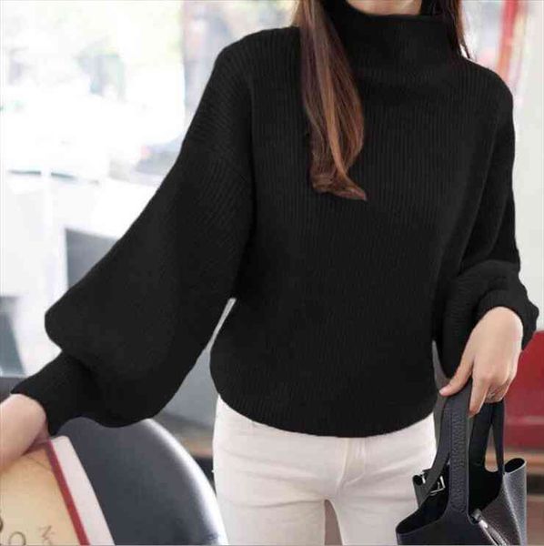 womens coarse wool sweater warm spring autumn winter casual sleeved pullover, White;black
womens coarse wool sweater warm spring autumn winter casual sleeved pullover, White;black