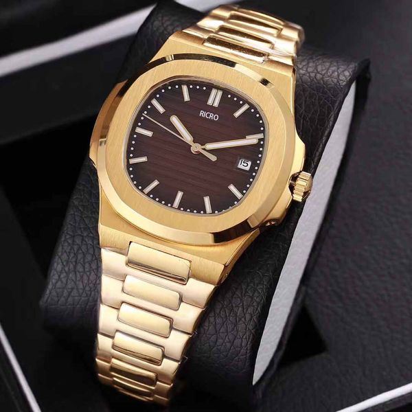 watch master automatic mechanical movement 2021 new luxury men 5711 gold stainless steel strap sapphire glass wholesale and retail, Slivery;brown
watch master automatic mechanical movement 2021 new luxury men 5711 gold stainless steel strap sapphire glass wholesale and retail, Slivery;brown