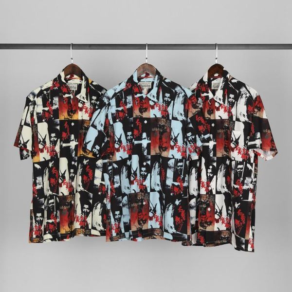 men's casual shirts wacko maria graffiti print 1:1 hawaiian shirt clothing women's blouse, White;black
men's casual shirts wacko maria graffiti print 1:1 hawaiian shirt clothing women's blouse, White;black