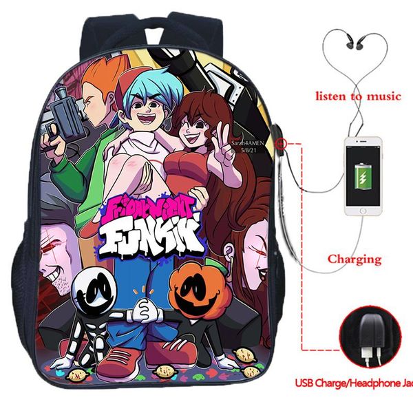 backpack friday night funkin teenager usb charging school bags rucksack students backpacks for boys girls bookbag mochila
backpack friday night funkin teenager usb charging school bags rucksack students backpacks for boys girls bookbag mochila