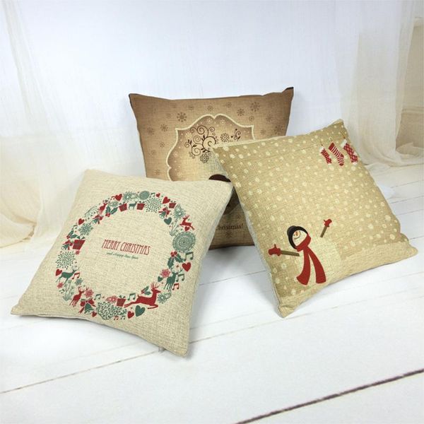 cushion/decorative pillow christmas holiday decoration cushion cover brown elk simple style cotton linen family sofa car pillowcase 45x45cm
cushion/decorative pillow christmas holiday decoration cushion cover brown elk simple style cotton linen family sofa car pillowcase 45x45cm